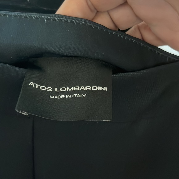 Atos Lombardini wide leg printed trouser - Picture 4 of 7